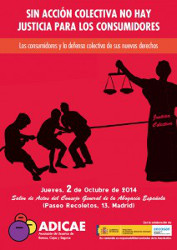 Más de 200 juristas debatirán con ADICAE sobre la defensa colectiva de los consumidores el 2 de octubre en Madrid