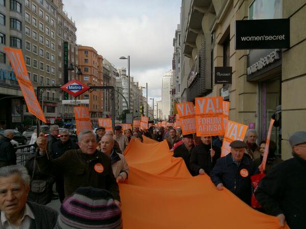 Concentraciones de los afectados de Forum y Afinsa en Madrid, Valencia, Vigo y Orense