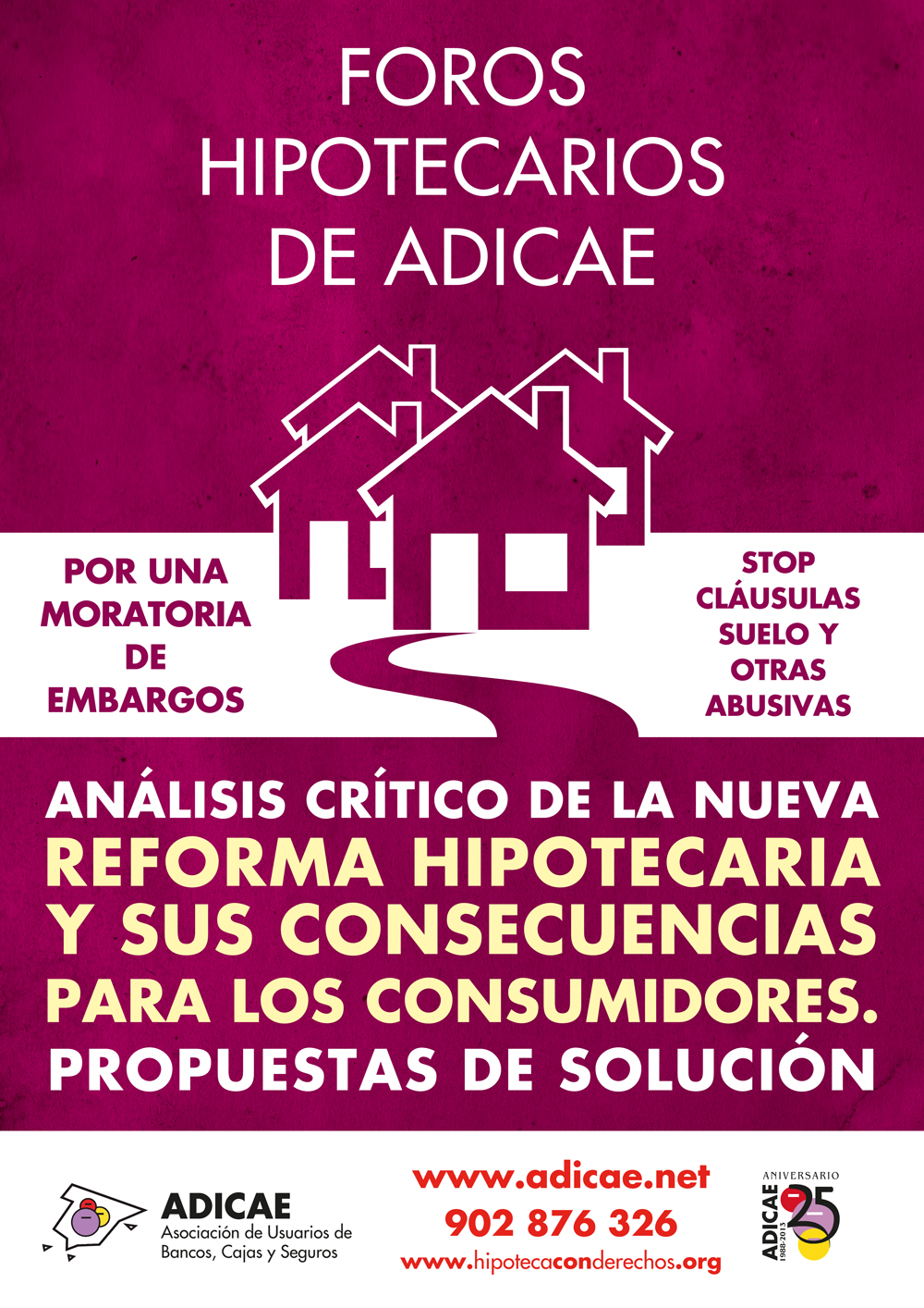 La tercera ronda de Foros Hipotecarios de ADICAE impulsa un frente social frente al cierre en falso de la reforma hipotecaria.