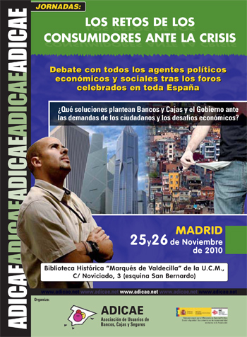 Los retos de los consumidores ante la crisis, a debate en Madrid los días 25 y 26 de noviembre
